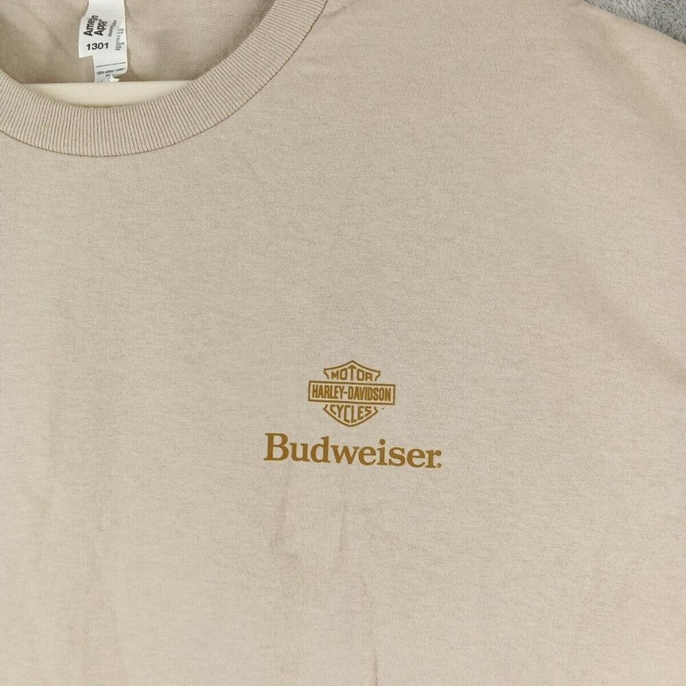 NWOT AMERICAN APPAREL Men T-shirt Size XL Tan 100% Cotton - Picture 4 of 9